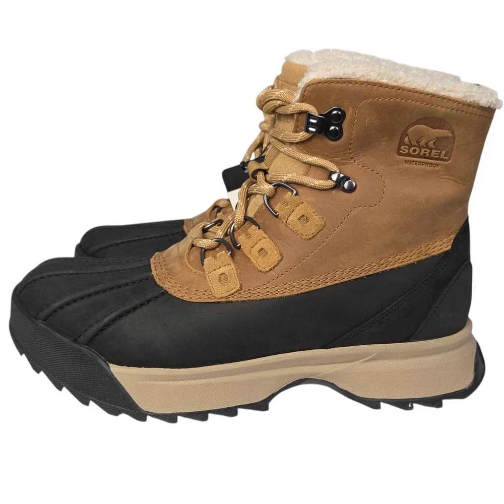 Sorel‎ Scout 87 Lux Work Boots Mens 10 Tan Black Waterproof Insulated Winter New